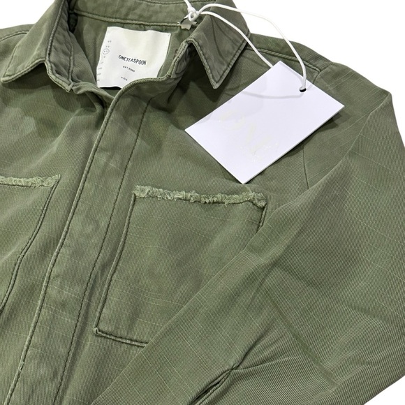 🌴 One Teaspoonon NWT GIRLS Prophecy Jumpsuit Pockets Khaki Sz 6/7 - Picture 6 of 9